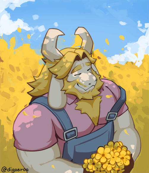 Untitled Asgore undertale furry personal digital art