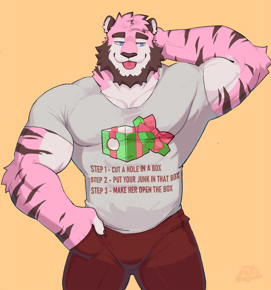 One furry character Commission Painted Half Body