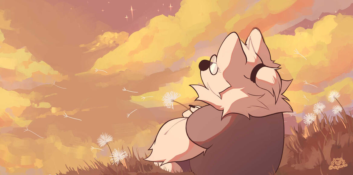 digzeroo scenery furry personal art