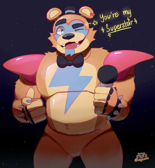 glamrock freddy five nights at freddy's furry personal art